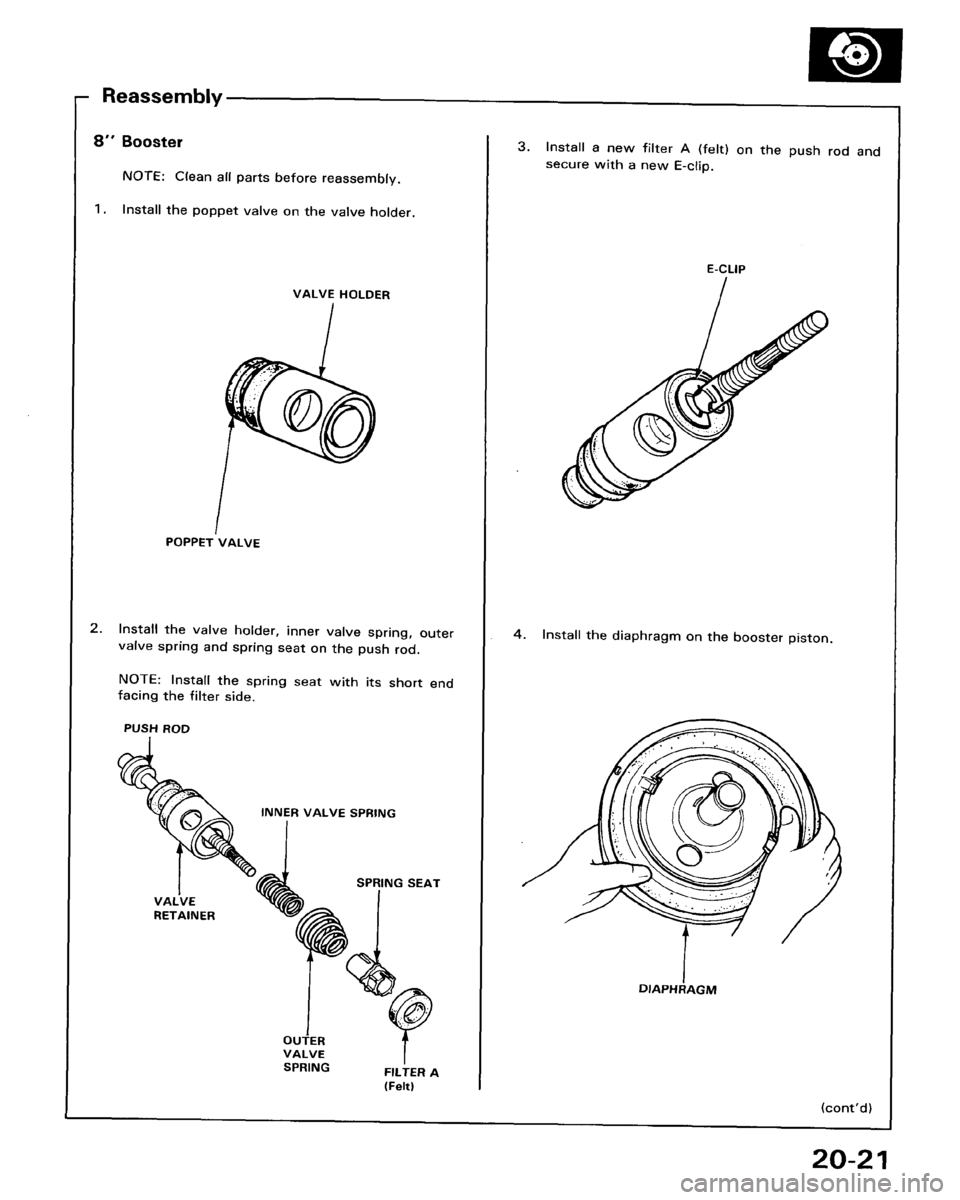 HONDA ACCORD 1986 CA / 3.G Workshop Manual 
