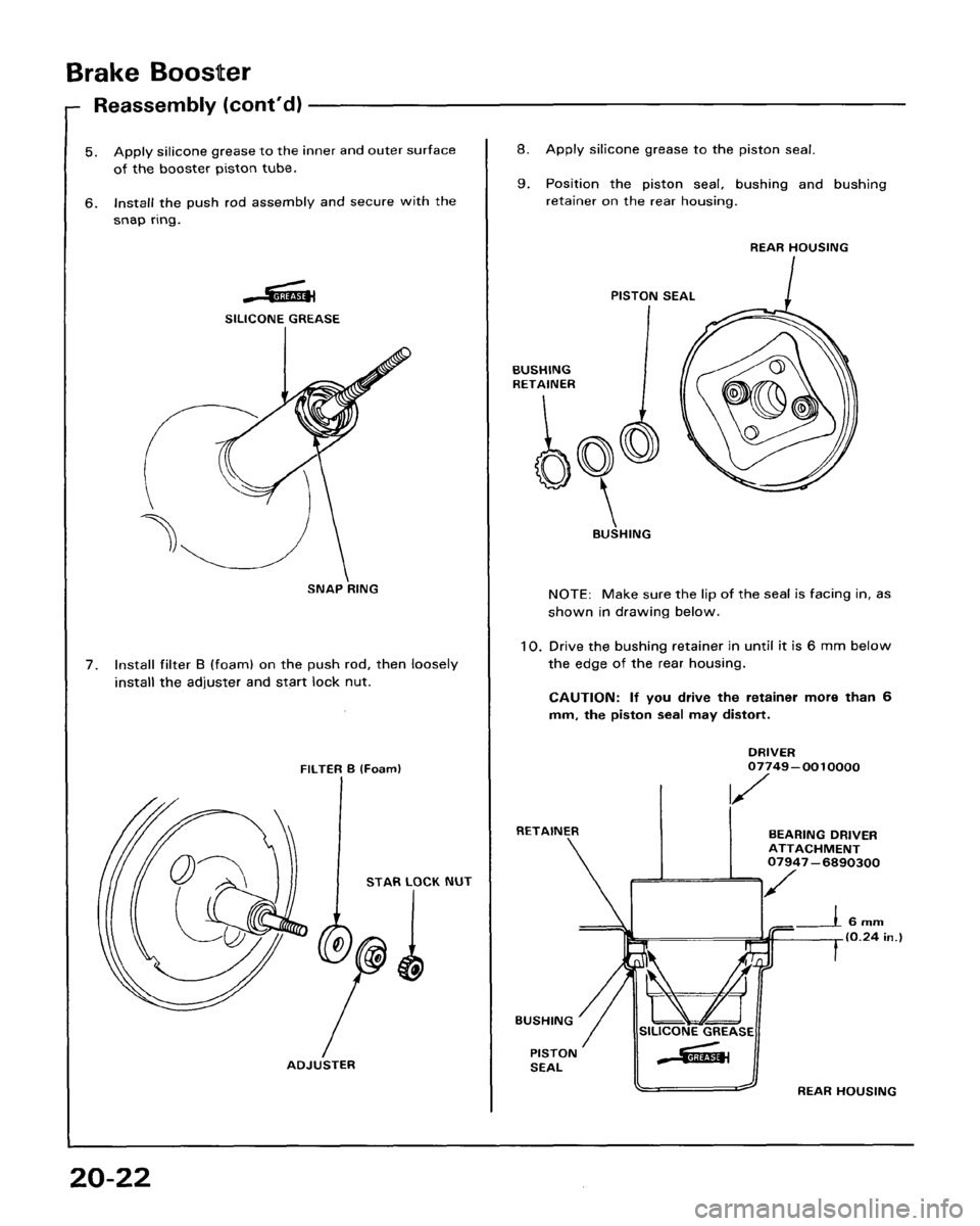 HONDA ACCORD 1986 CA / 3.G Workshop Manual 