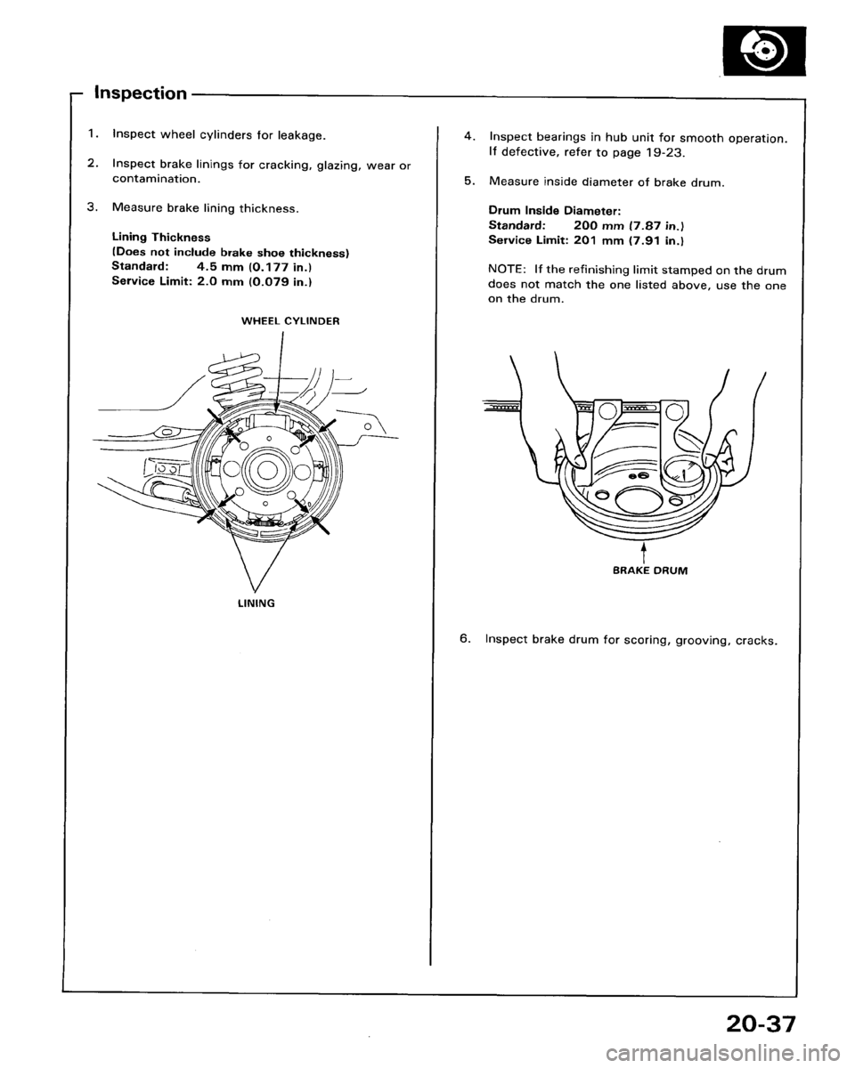 HONDA ACCORD 1986 CA / 3.G Workshop Manual 