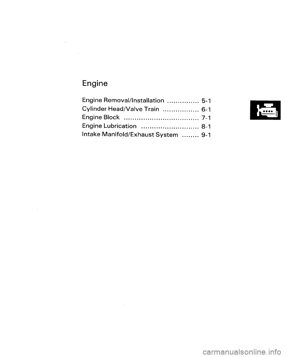 HONDA ACCORD 1986 CA / 3.G Workshop Manual 