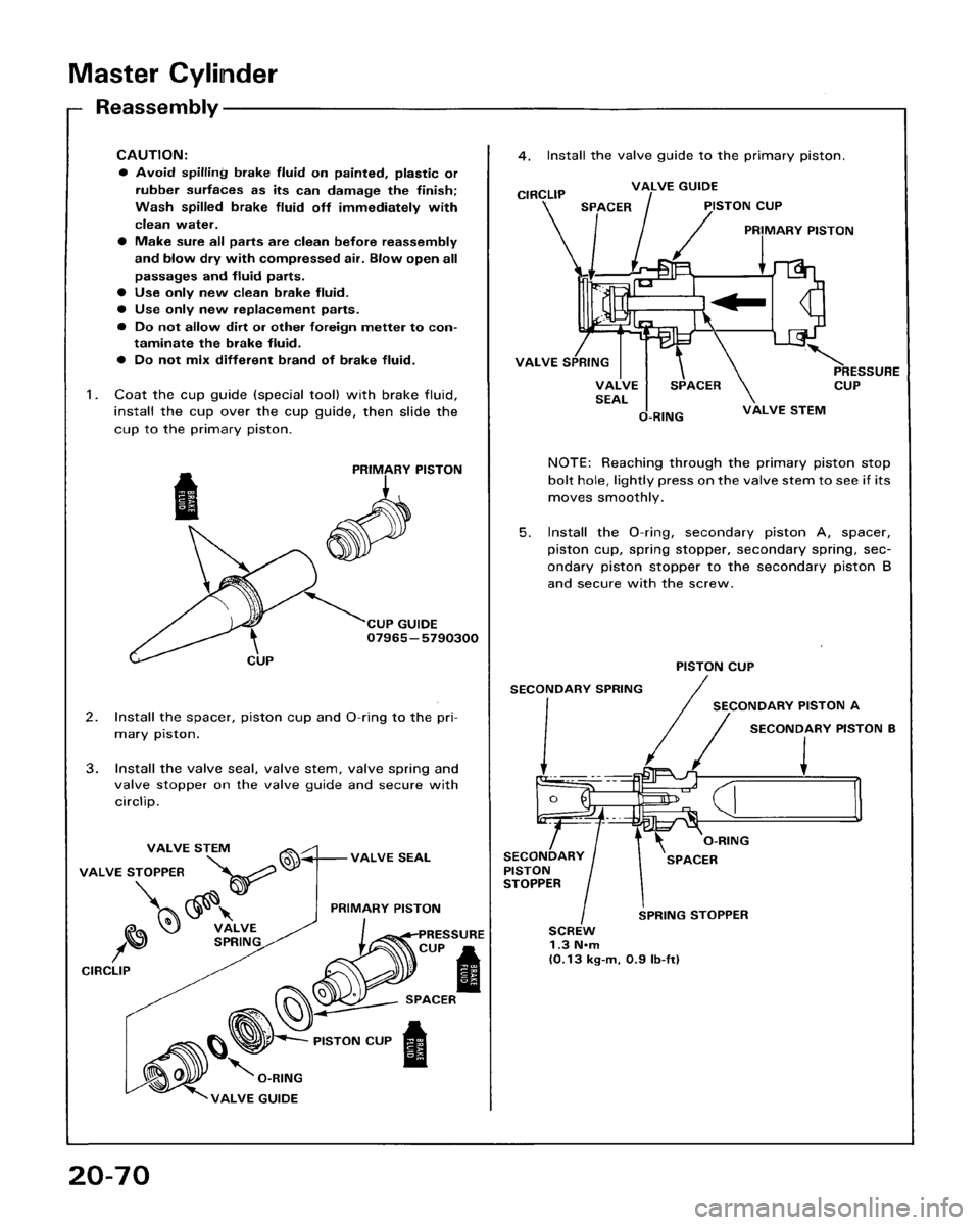 HONDA ACCORD 1986 CA / 3.G Workshop Manual 