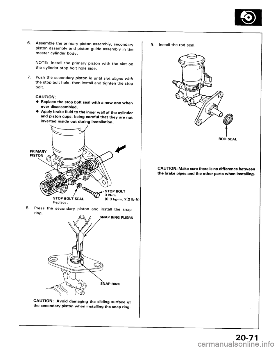HONDA ACCORD 1986 CA / 3.G Workshop Manual 