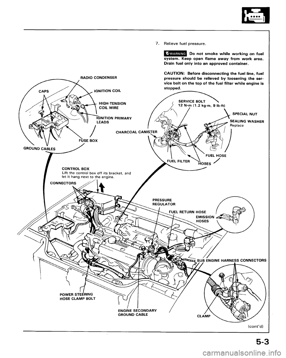 HONDA ACCORD 1986 CA / 3.G Workshop Manual 