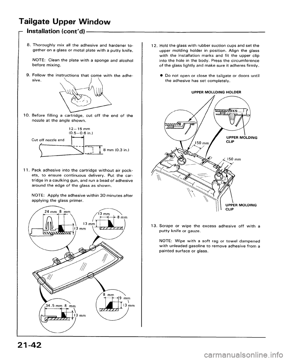 HONDA ACCORD 1986 CA / 3.G Workshop Manual 