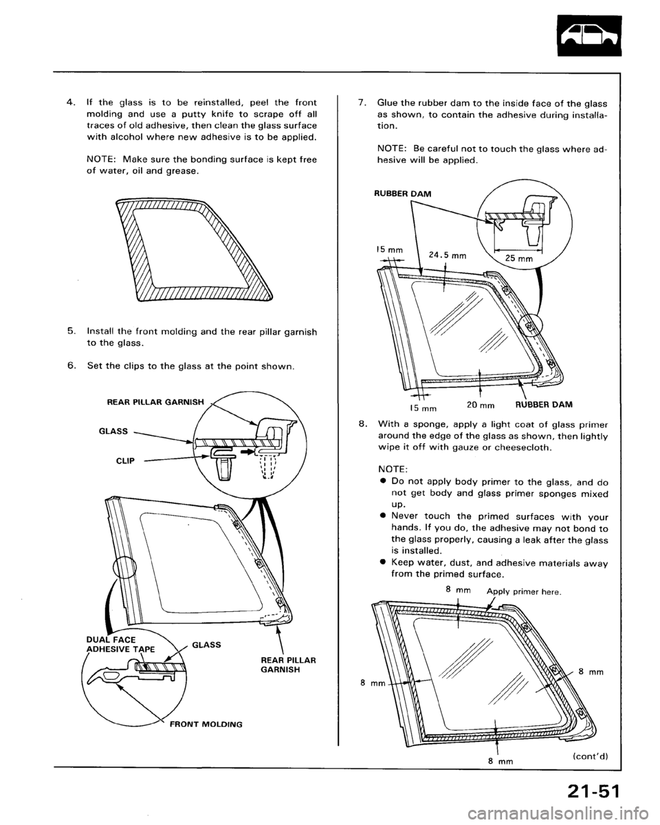 HONDA ACCORD 1986 CA / 3.G Workshop Manual 