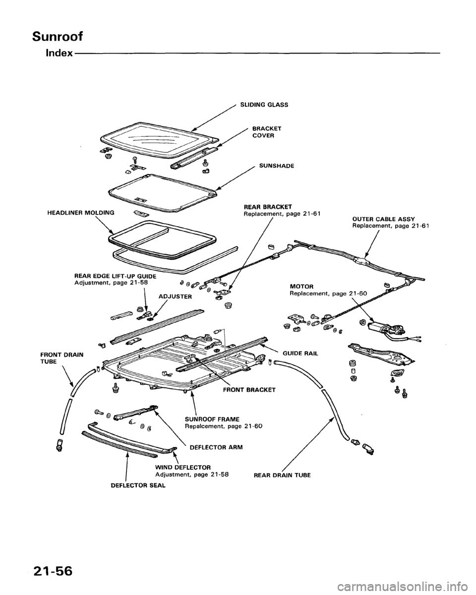 HONDA ACCORD 1986 CA / 3.G Workshop Manual 