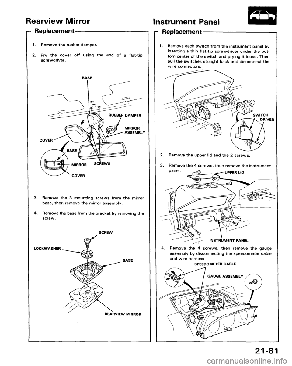 HONDA ACCORD 1986 CA / 3.G Workshop Manual 