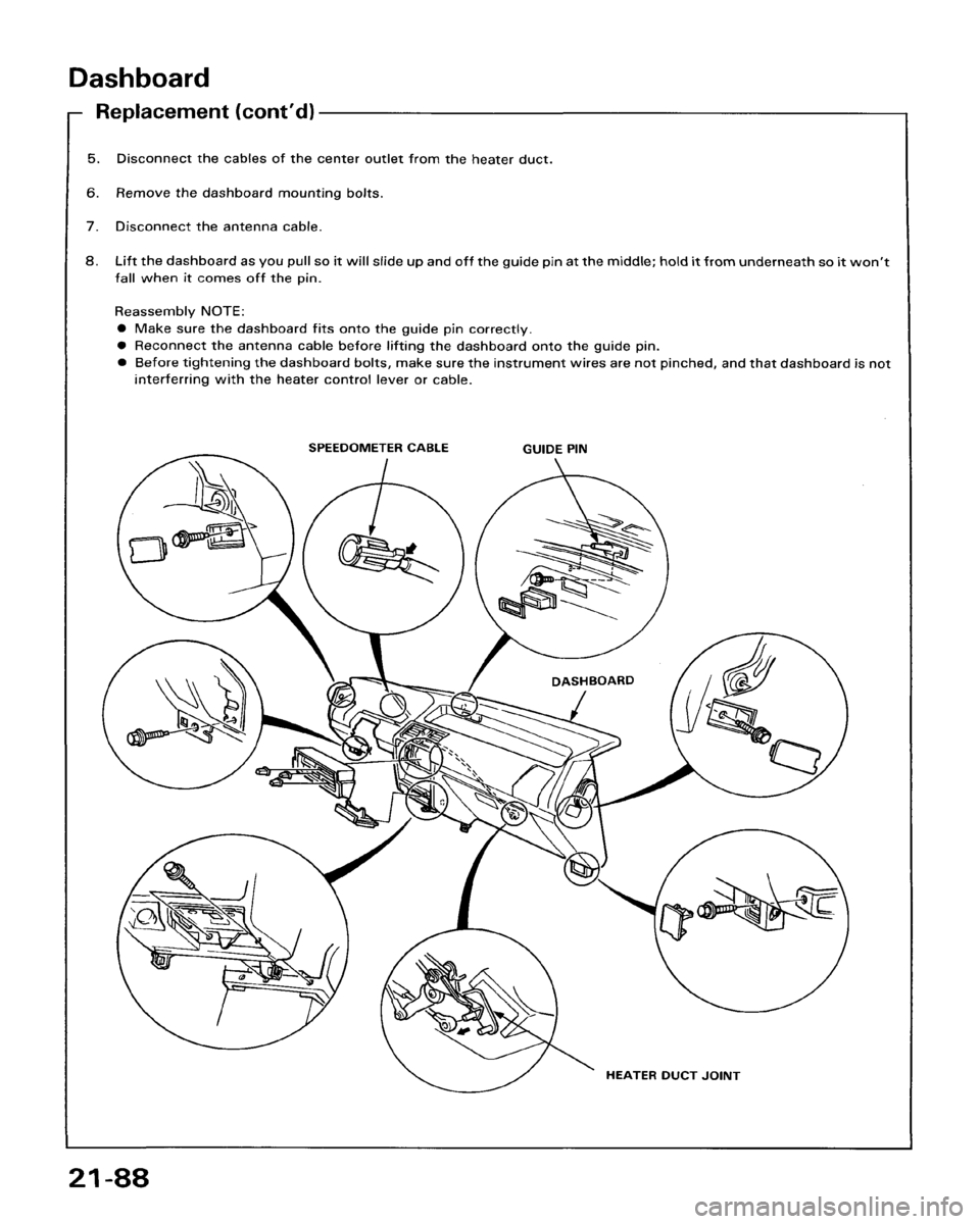 HONDA ACCORD 1986 CA / 3.G Workshop Manual 