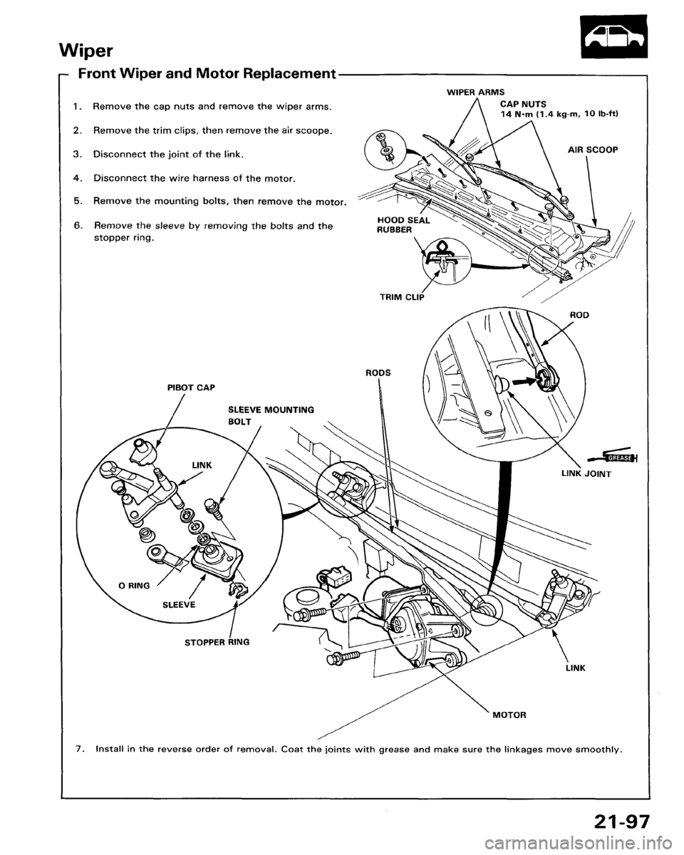 HONDA ACCORD 1986 CA / 3.G Workshop Manual 