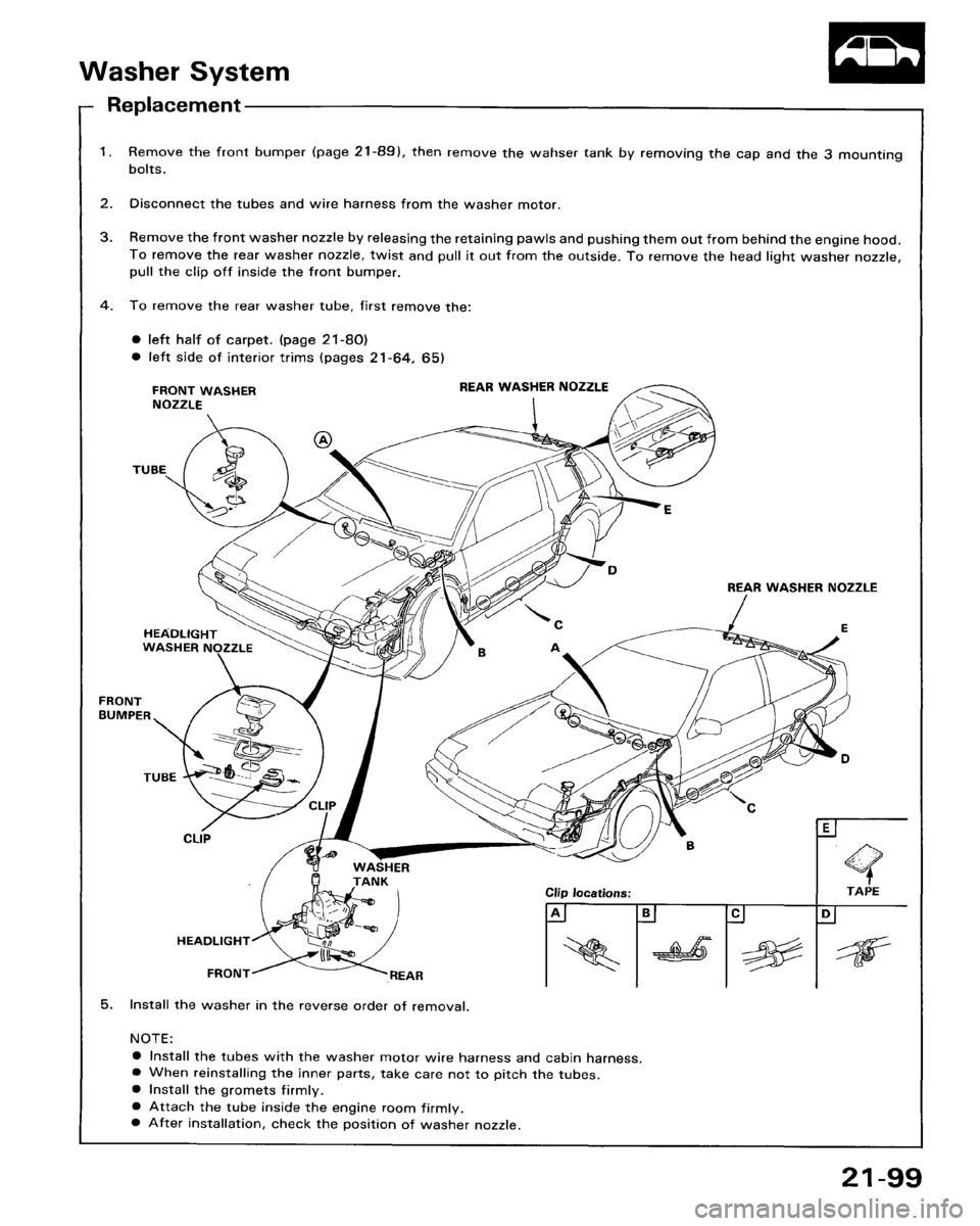 HONDA ACCORD 1986 CA / 3.G Workshop Manual 