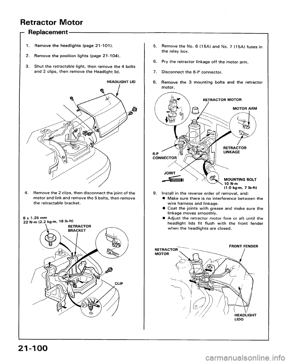 HONDA ACCORD 1986 CA / 3.G Workshop Manual 