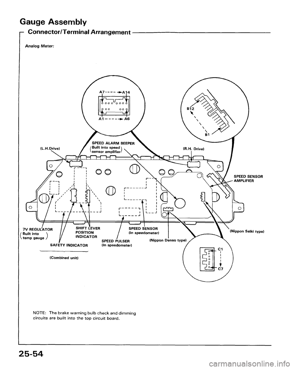 HONDA ACCORD 1986 CA / 3.G Workshop Manual 