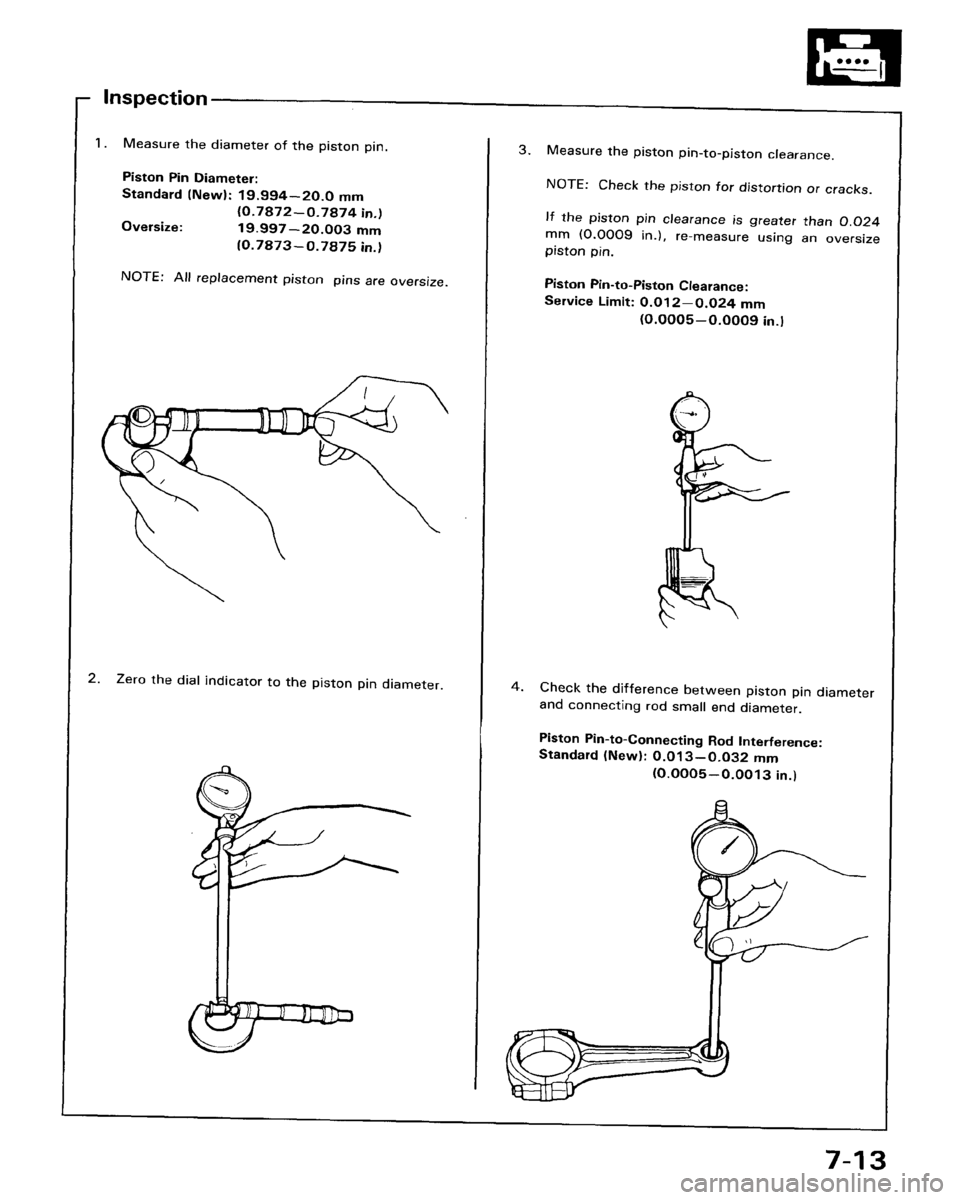 HONDA ACCORD 1986 CA / 3.G Workshop Manual 