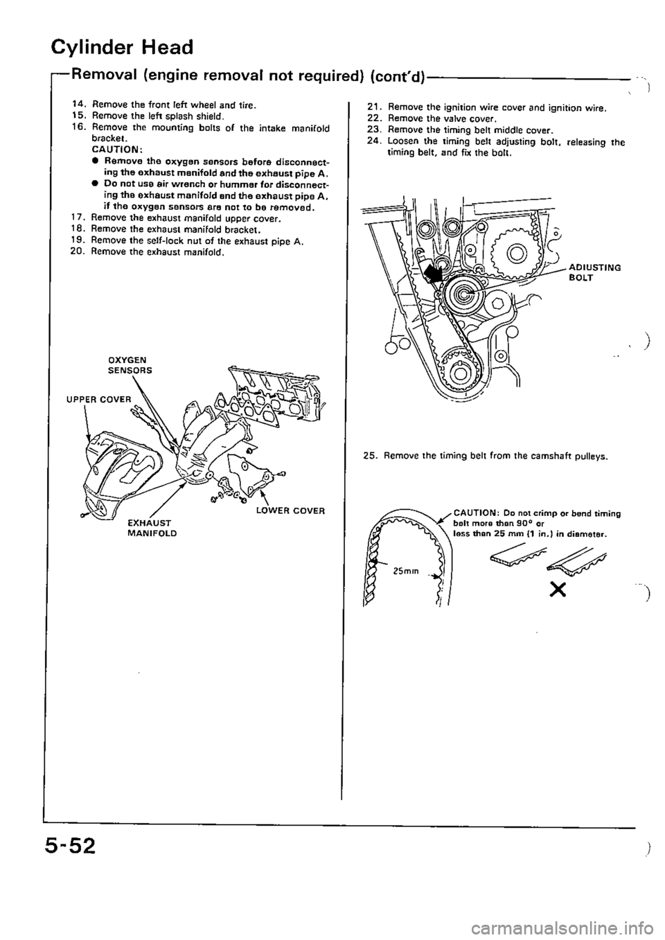HONDA CIVIC 1990 4.G Supplement Workshop Manual 
