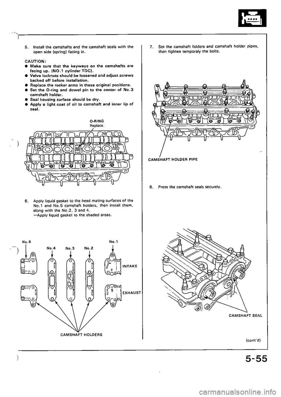 HONDA CIVIC 1990 4.G Supplement Workshop Manual 