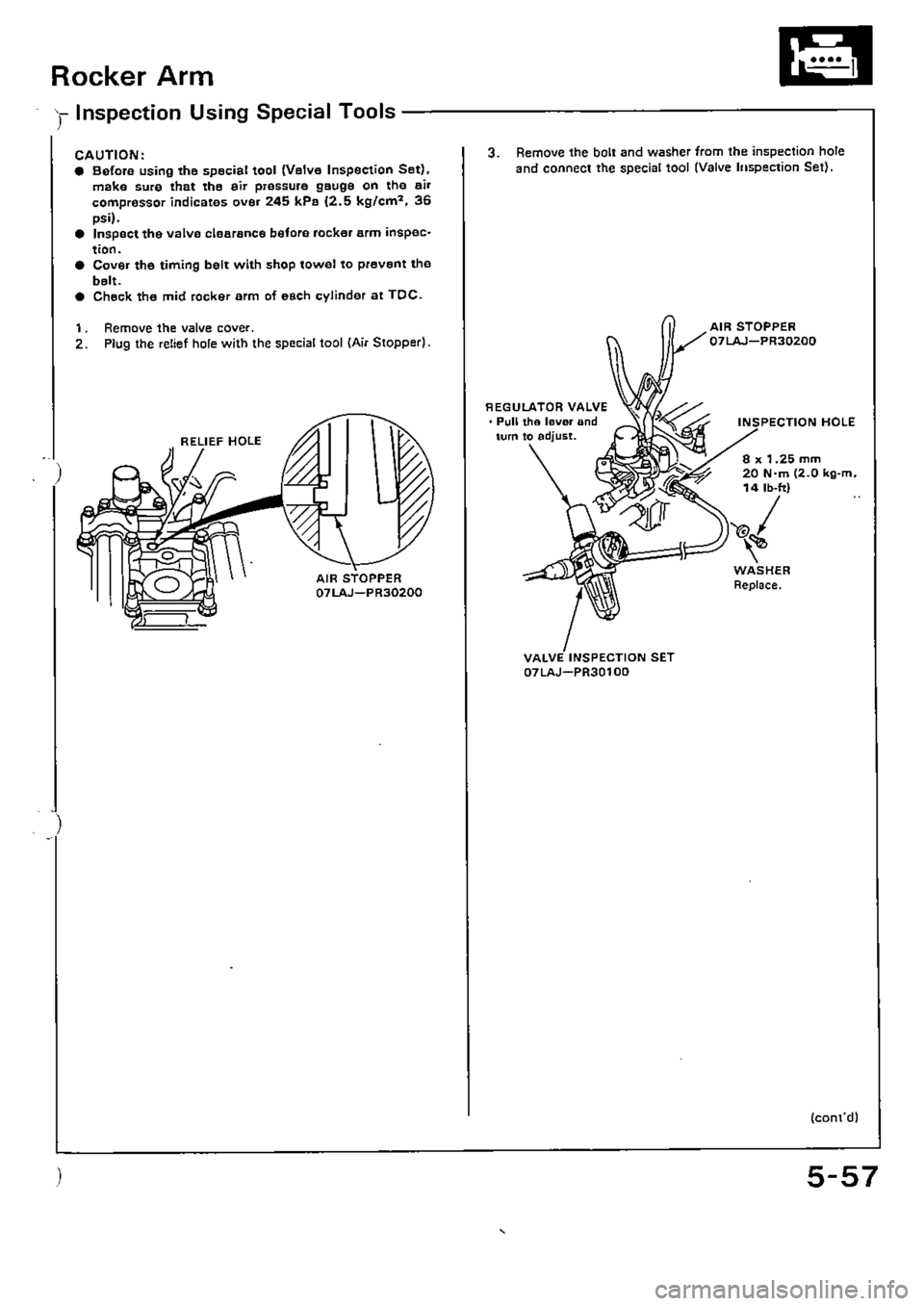 HONDA CIVIC 1990 4.G Supplement Workshop Manual 