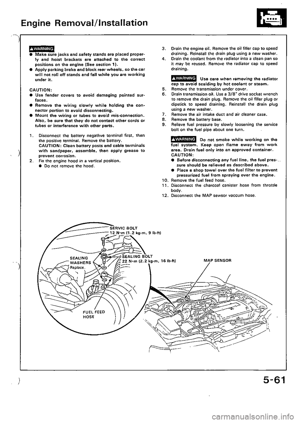 HONDA CIVIC 1990 4.G Supplement Workshop Manual 