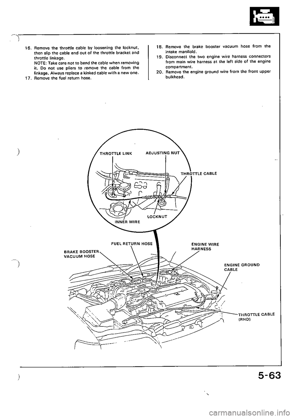 HONDA CIVIC 1990 4.G Supplement Workshop Manual 