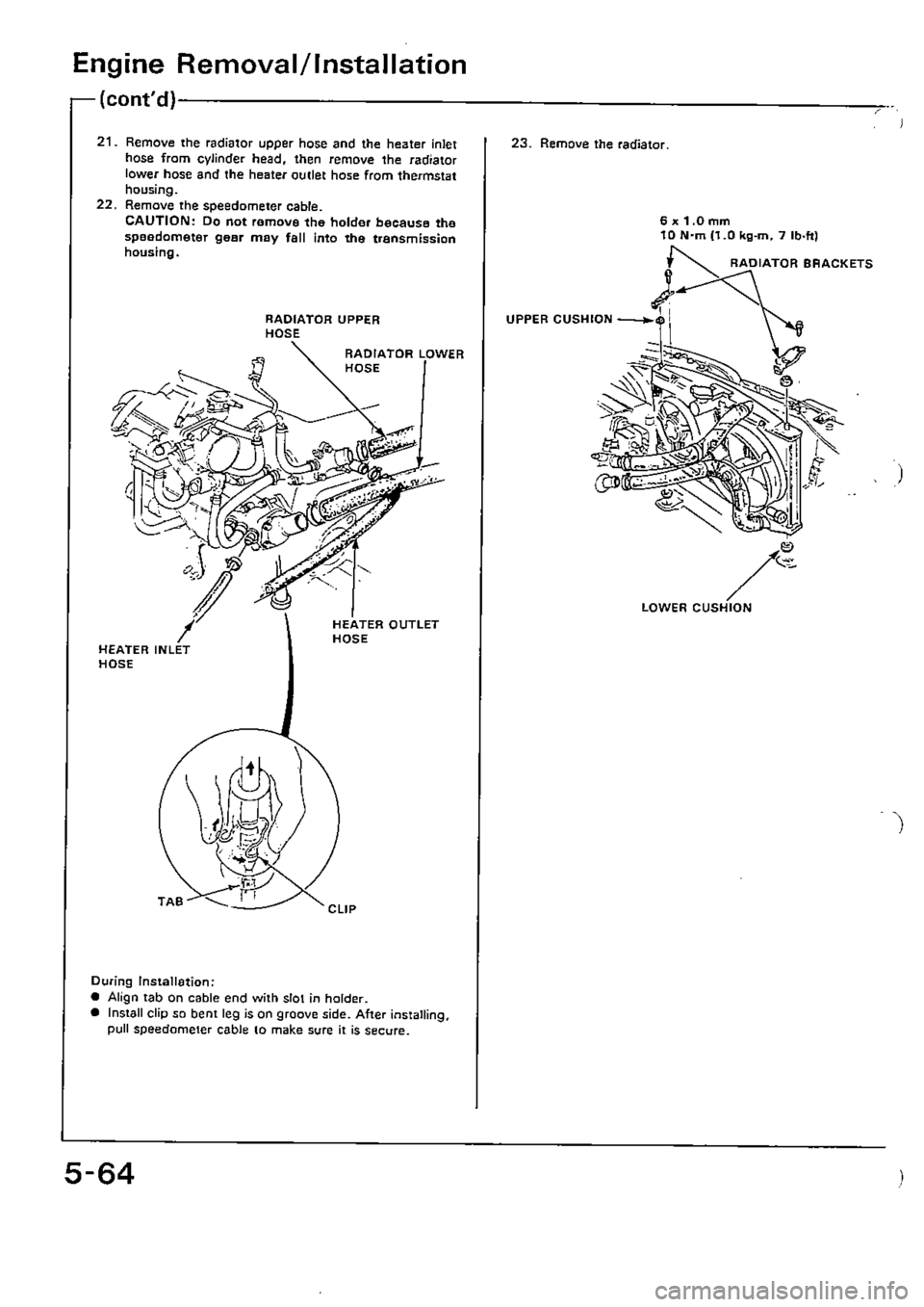 HONDA CIVIC 1990 4.G Supplement Workshop Manual 