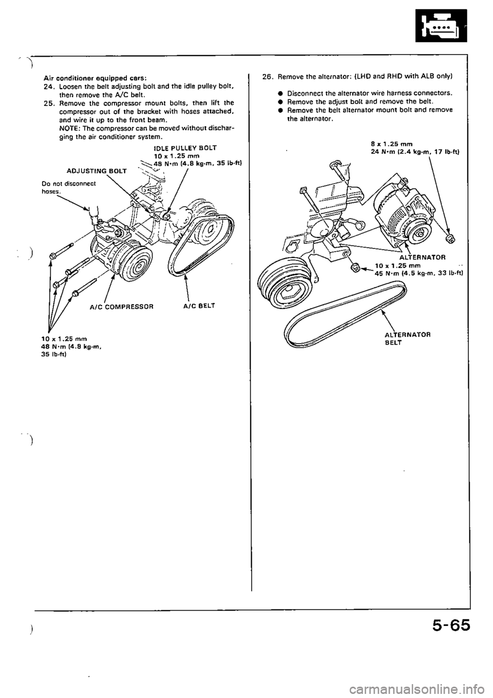 HONDA CIVIC 1990 4.G Supplement Workshop Manual 