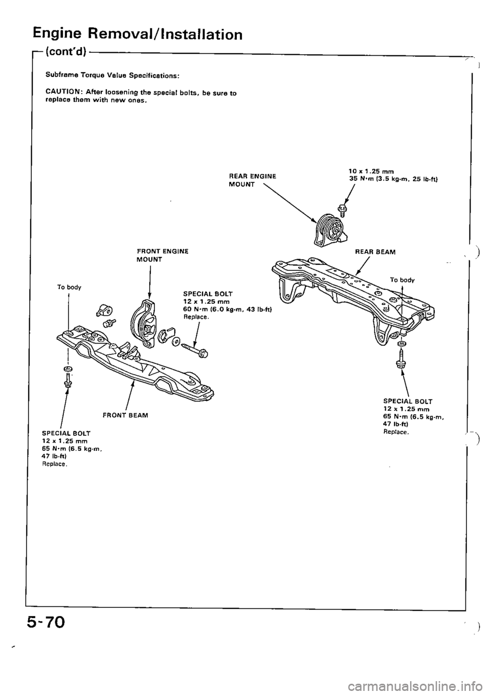 HONDA CIVIC 1990 4.G Supplement Workshop Manual 