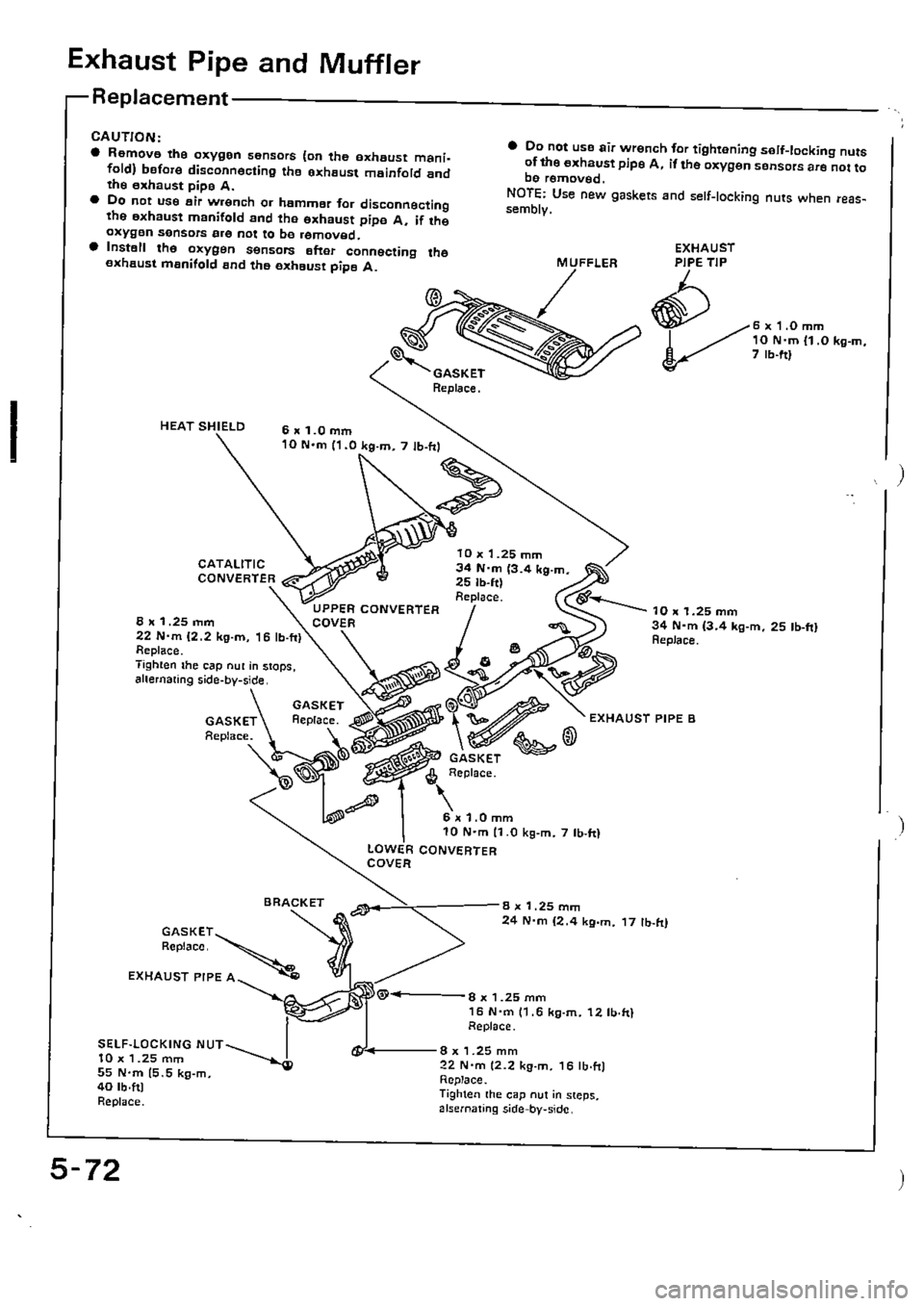 HONDA CIVIC 1990 4.G Supplement Workshop Manual 