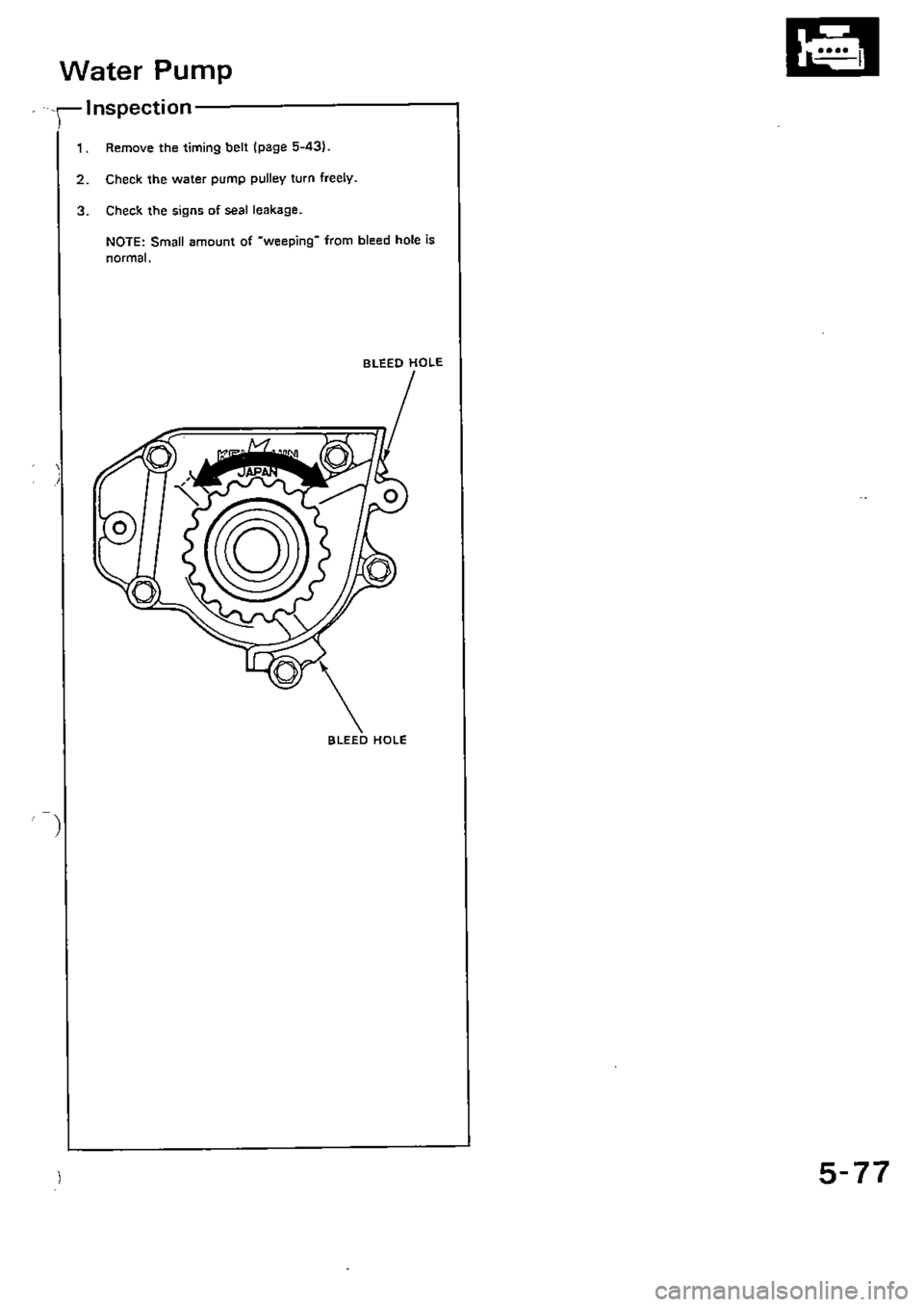 HONDA CIVIC 1990 4.G Supplement Workshop Manual 