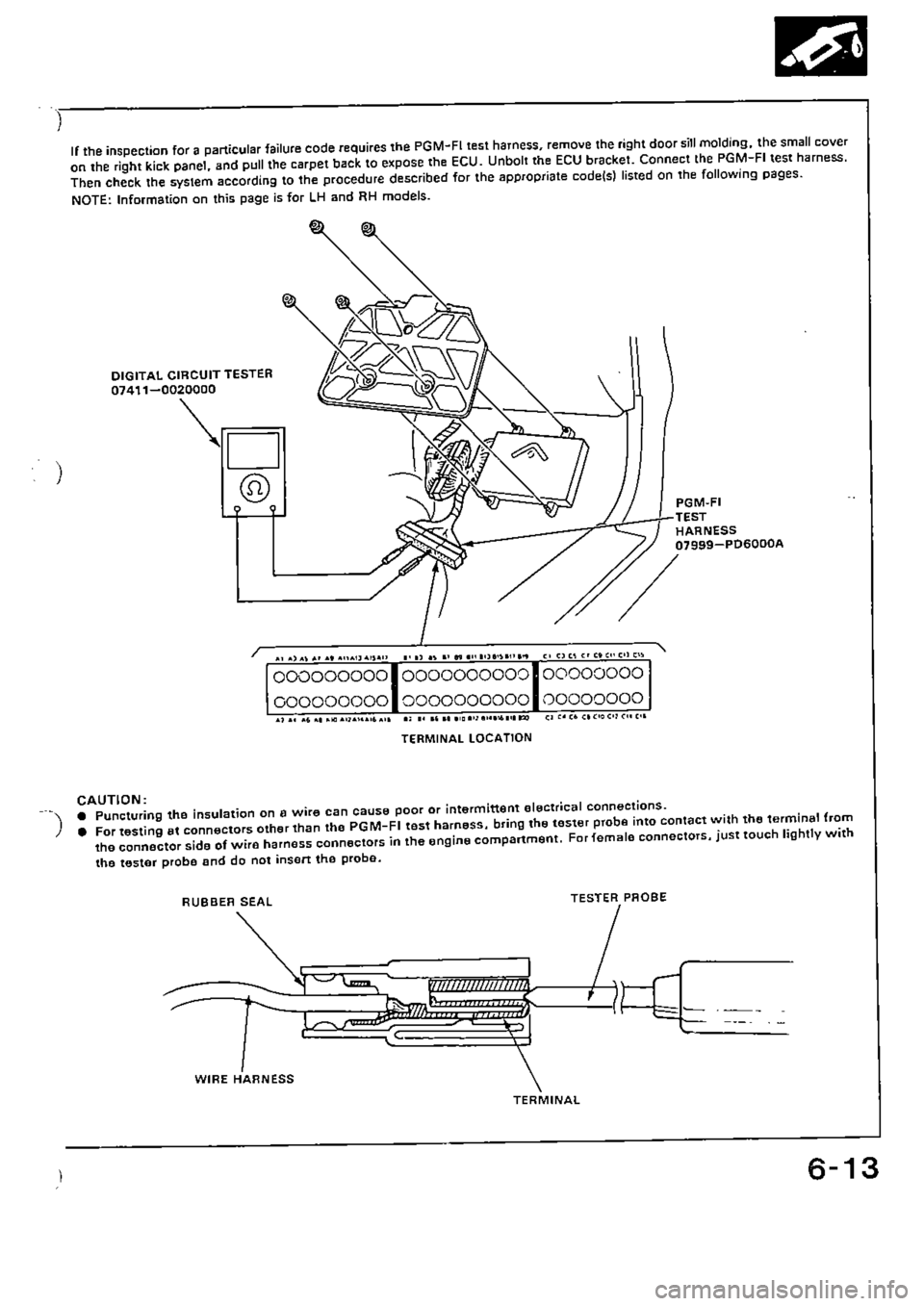 HONDA CIVIC 1990 4.G Supplement Workshop Manual 