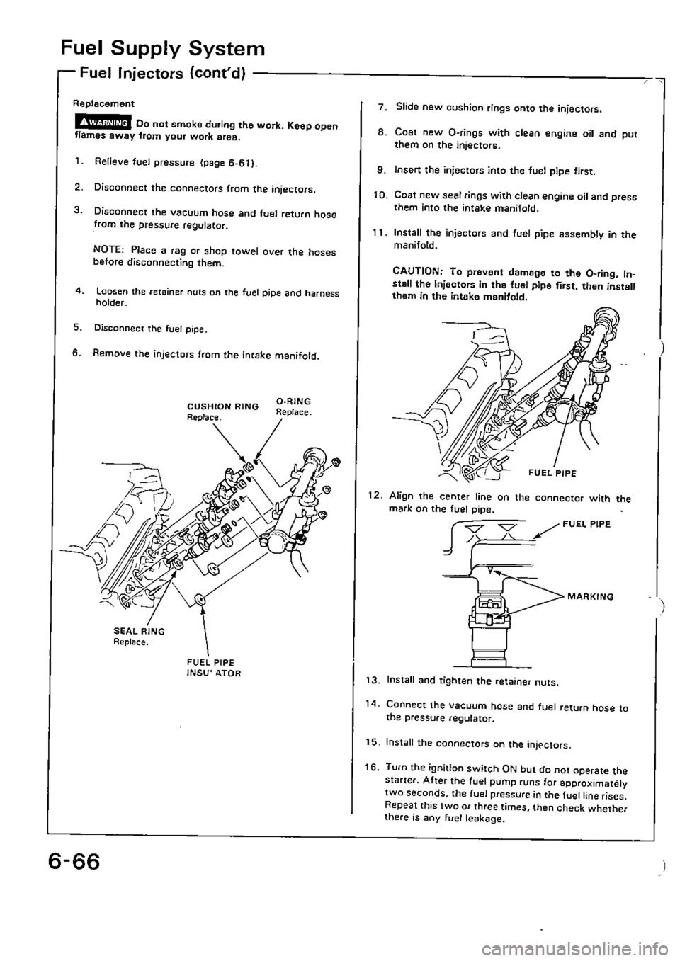 HONDA CIVIC 1990 4.G Supplement Workshop Manual 
