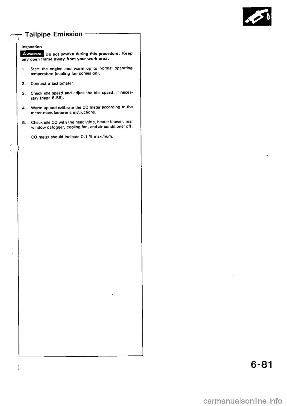 HONDA CIVIC 1990 4.G Supplement Workshop Manual 