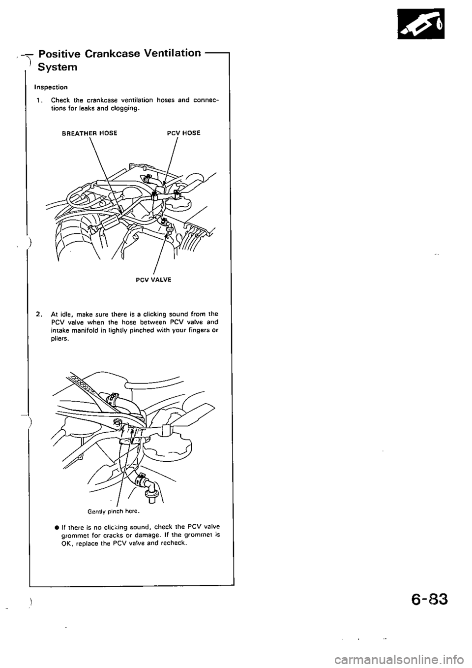 HONDA CIVIC 1990 4.G Supplement Workshop Manual 