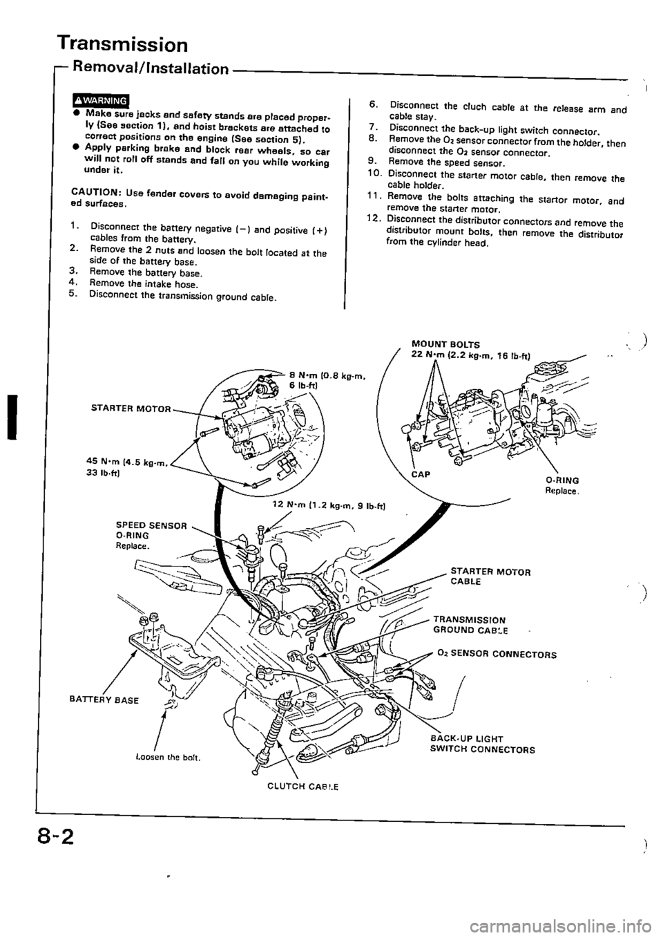 HONDA CIVIC 1990 4.G Supplement Workshop Manual 