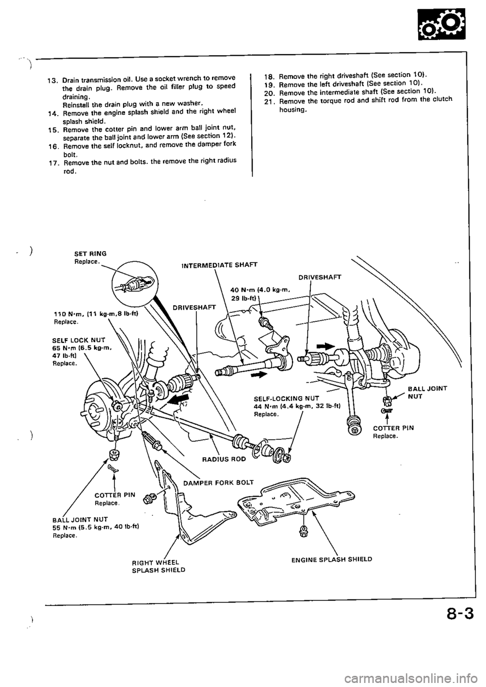 HONDA CIVIC 1990 4.G Supplement Workshop Manual 