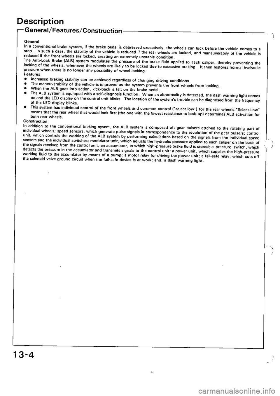 HONDA CIVIC 1990 4.G Supplement Workshop Manual 