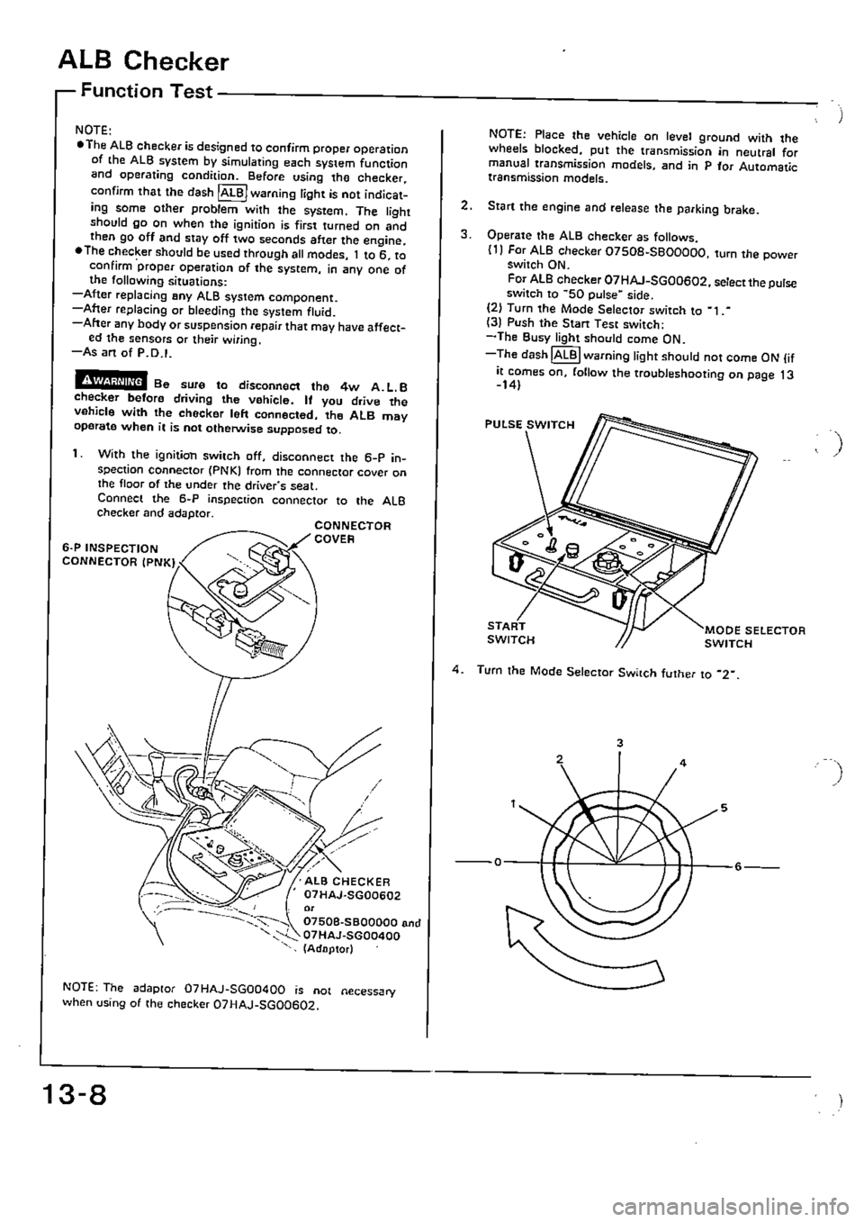 HONDA CIVIC 1990 4.G Supplement Workshop Manual 