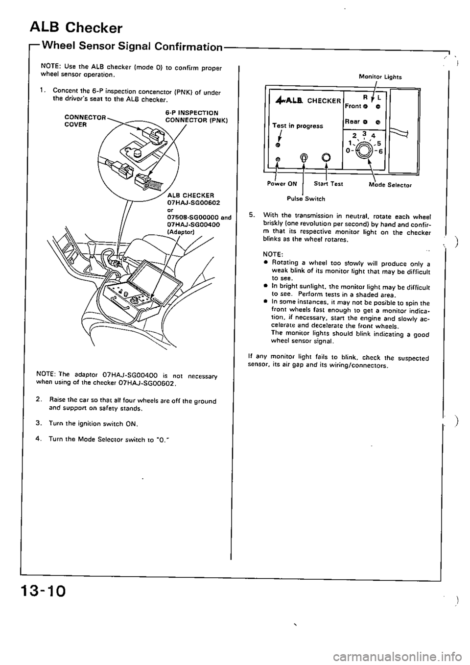 HONDA CIVIC 1990 4.G Supplement Workshop Manual 