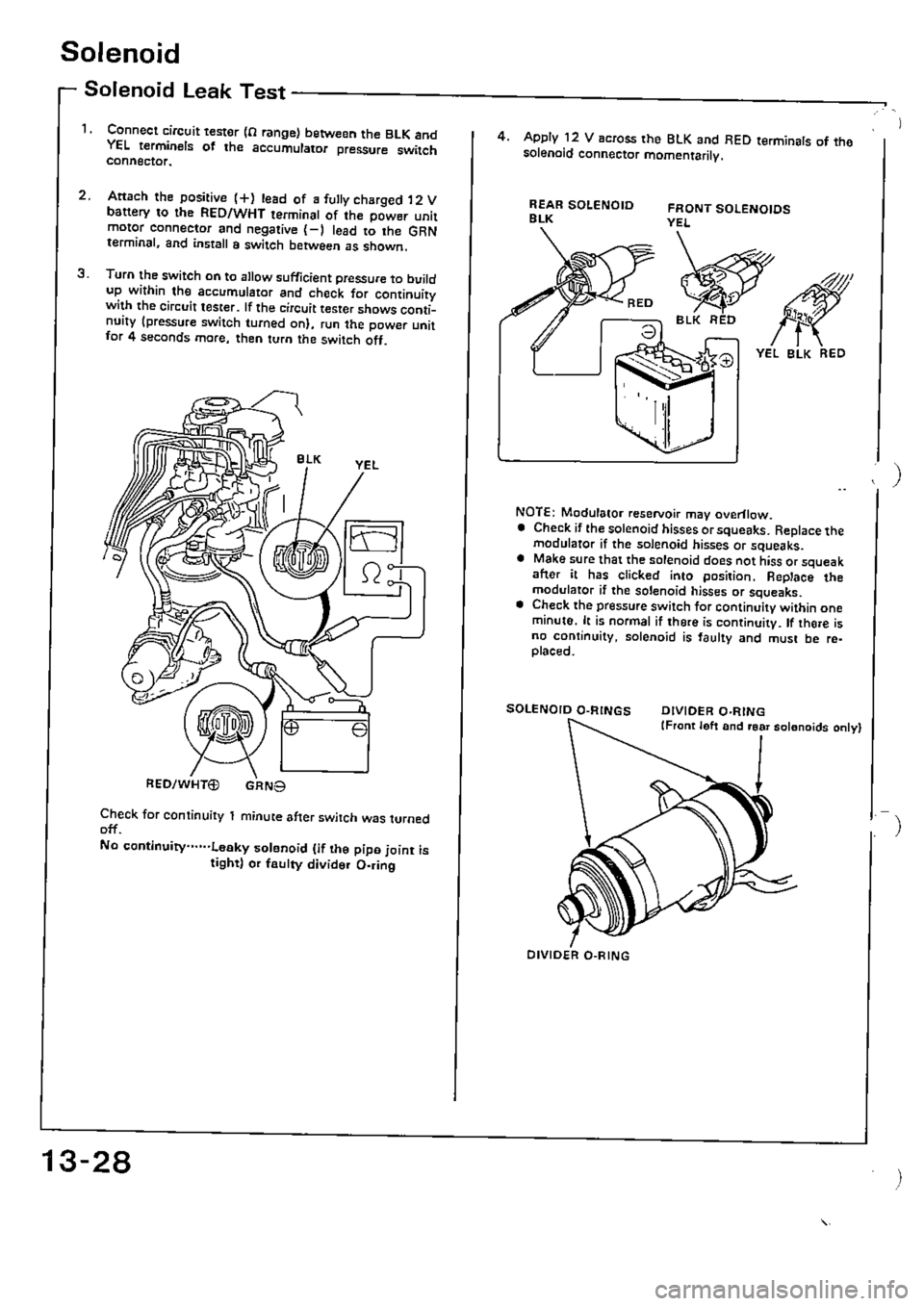 HONDA CIVIC 1990 4.G Supplement Workshop Manual 