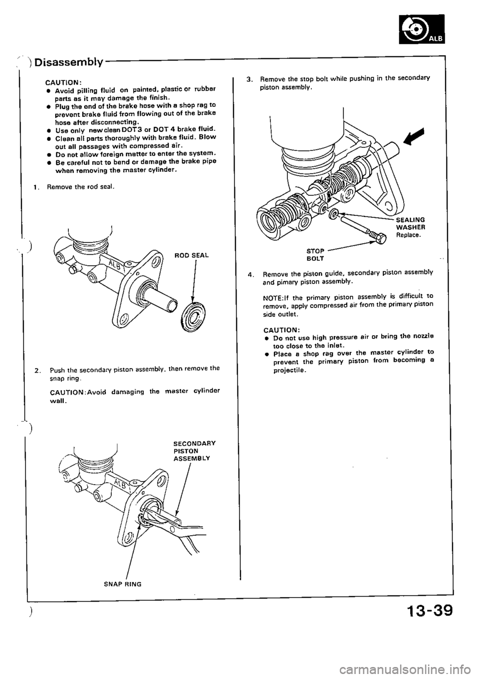 HONDA CIVIC 1990 4.G Supplement Workshop Manual 