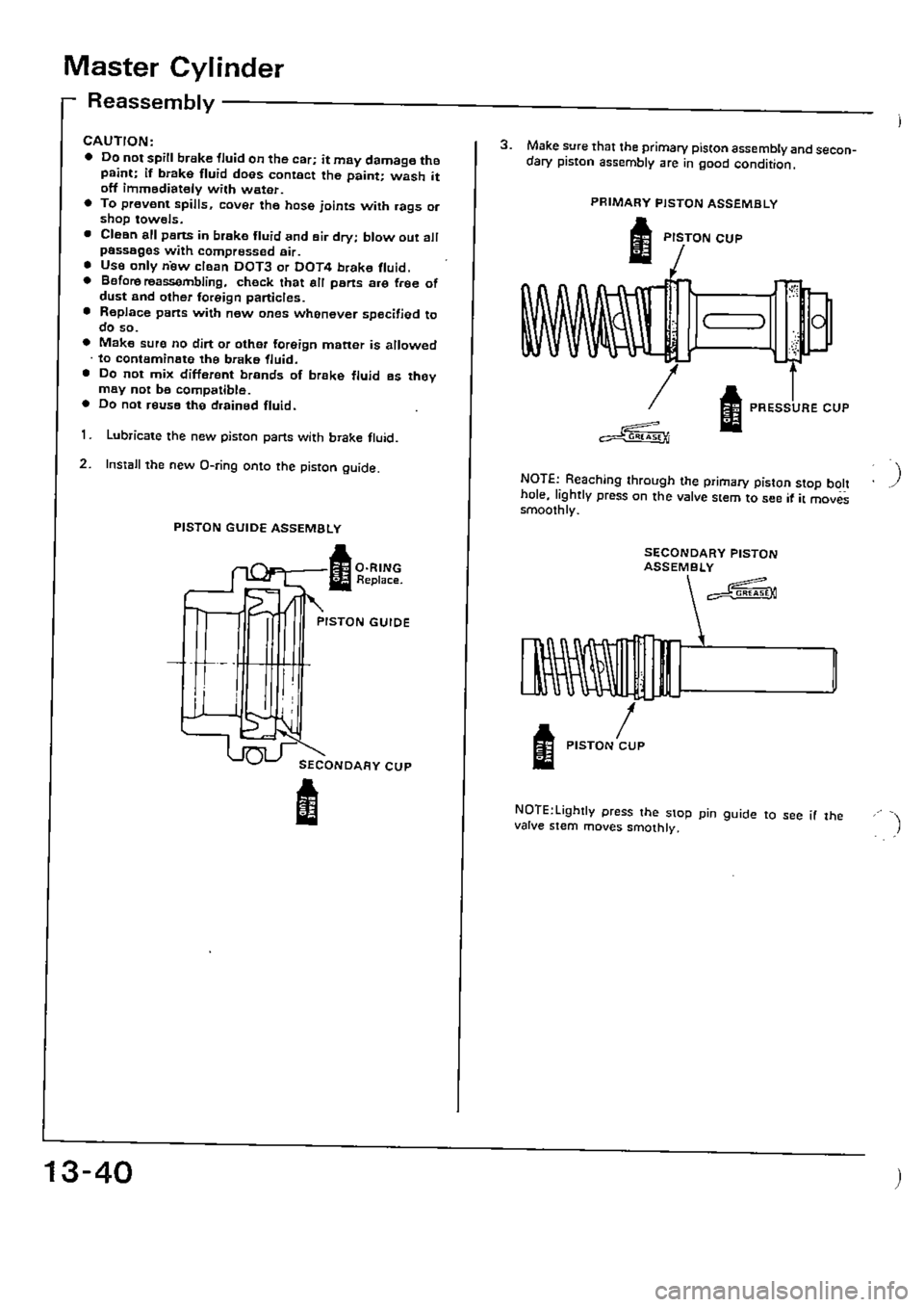 HONDA CIVIC 1990 4.G Supplement Workshop Manual 