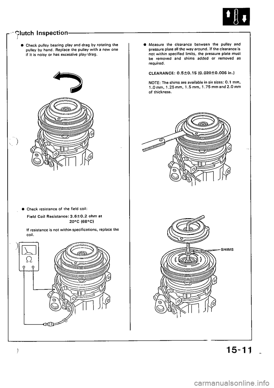HONDA CIVIC 1990 4.G Supplement Workshop Manual 
