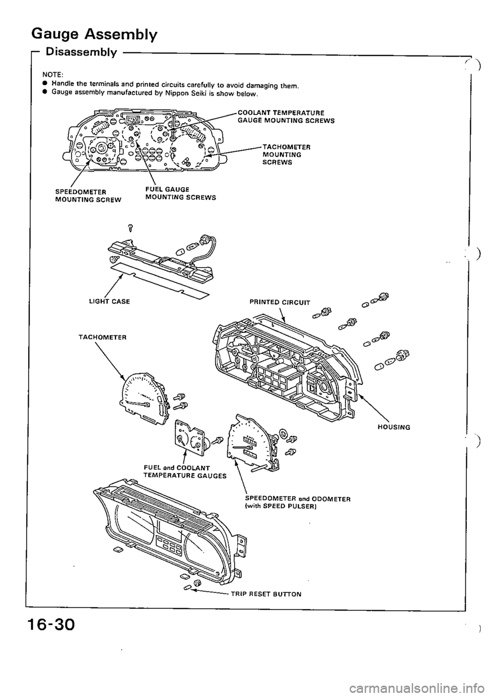 HONDA CIVIC 1990 4.G Supplement Workshop Manual 