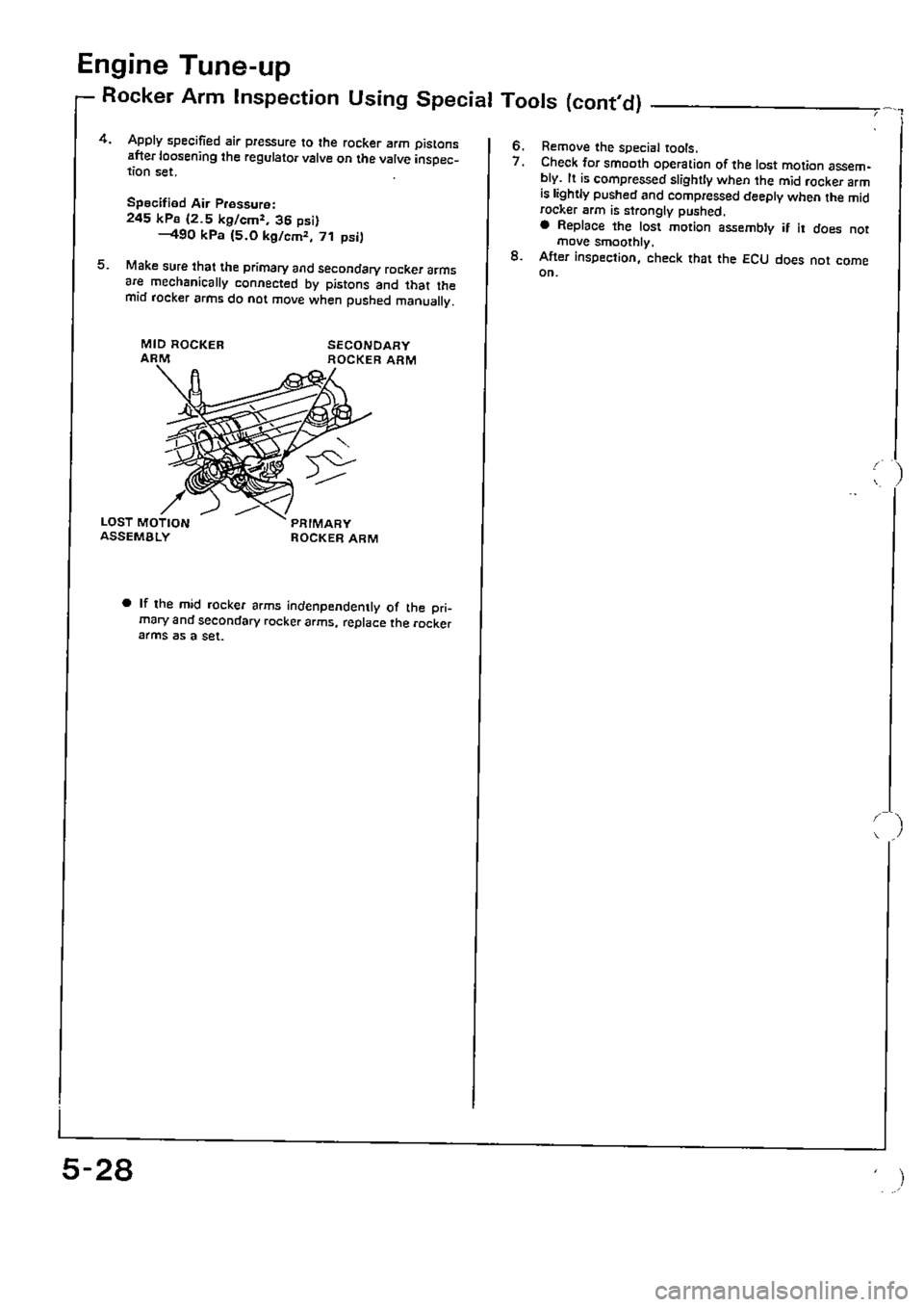 HONDA CIVIC 1989 4.G Supplement Workshop Manual 