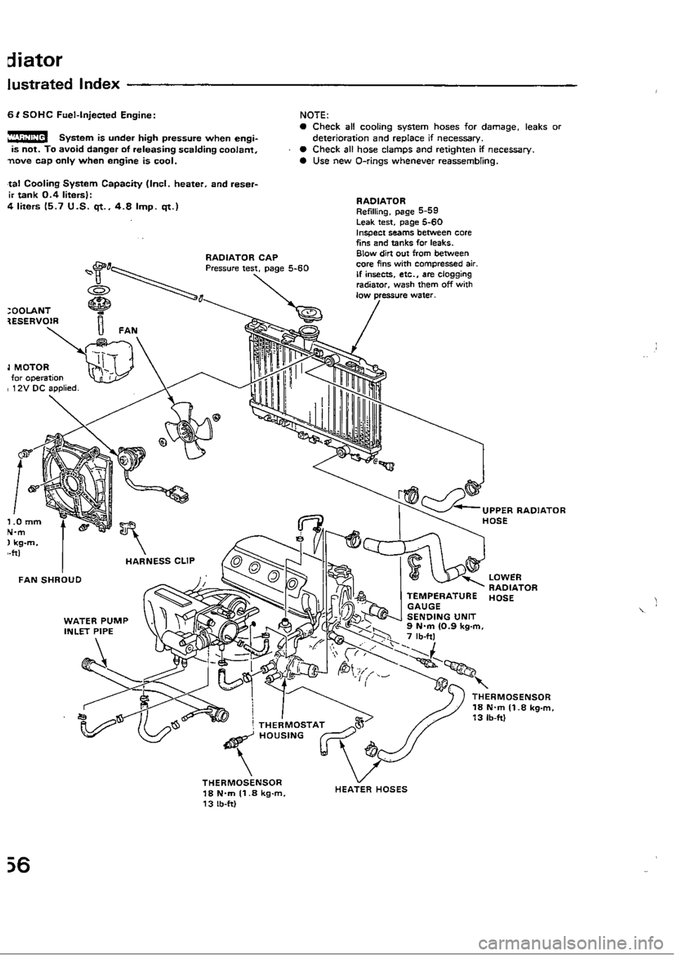 HONDA CIVIC 1988 4.G Workshop Manual 