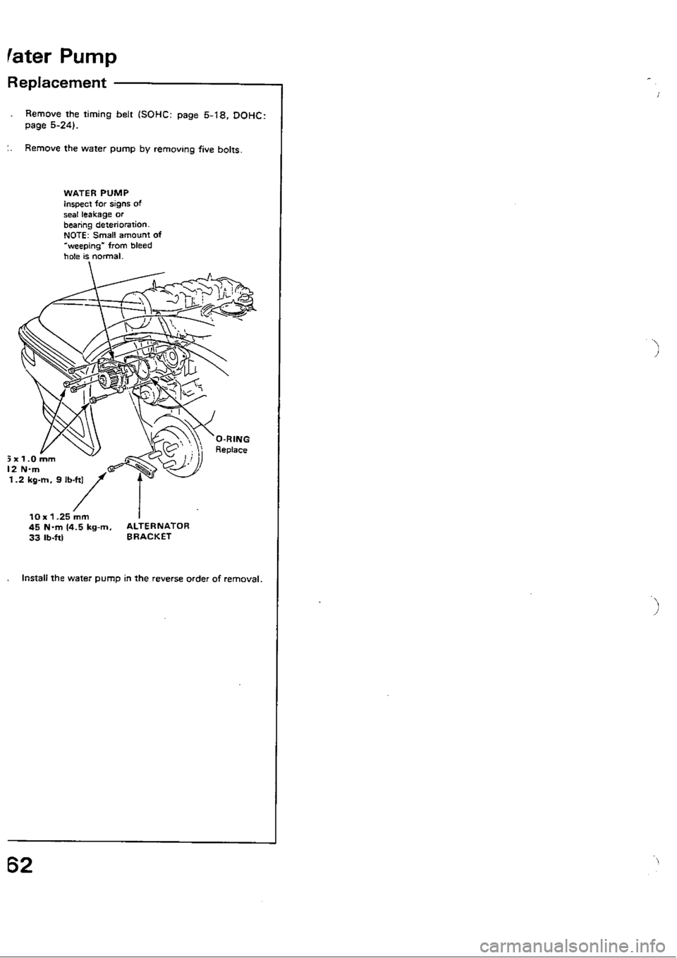 HONDA CIVIC 1988 4.G Workshop Manual 