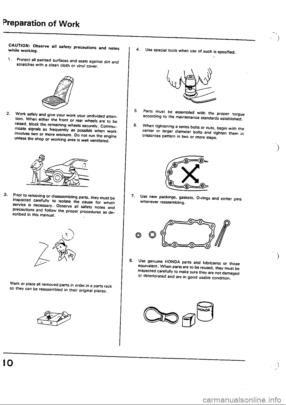 HONDA CIVIC 1990 4.G Workshop Manual 