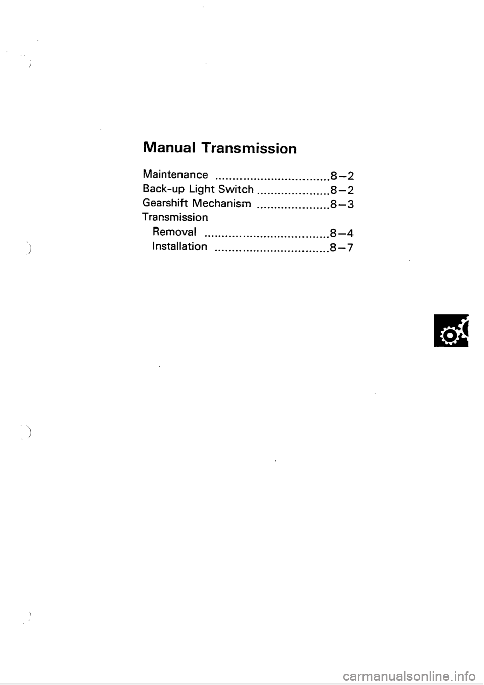 HONDA CIVIC 1989 4.G Workshop Manual 