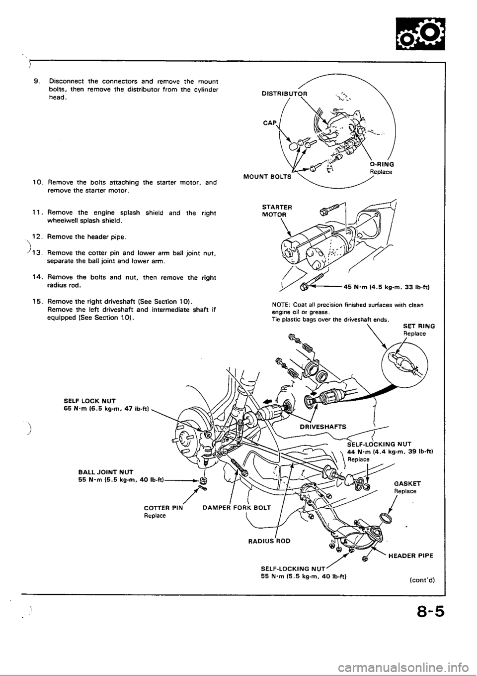 HONDA CIVIC 1990 4.G Workshop Manual 