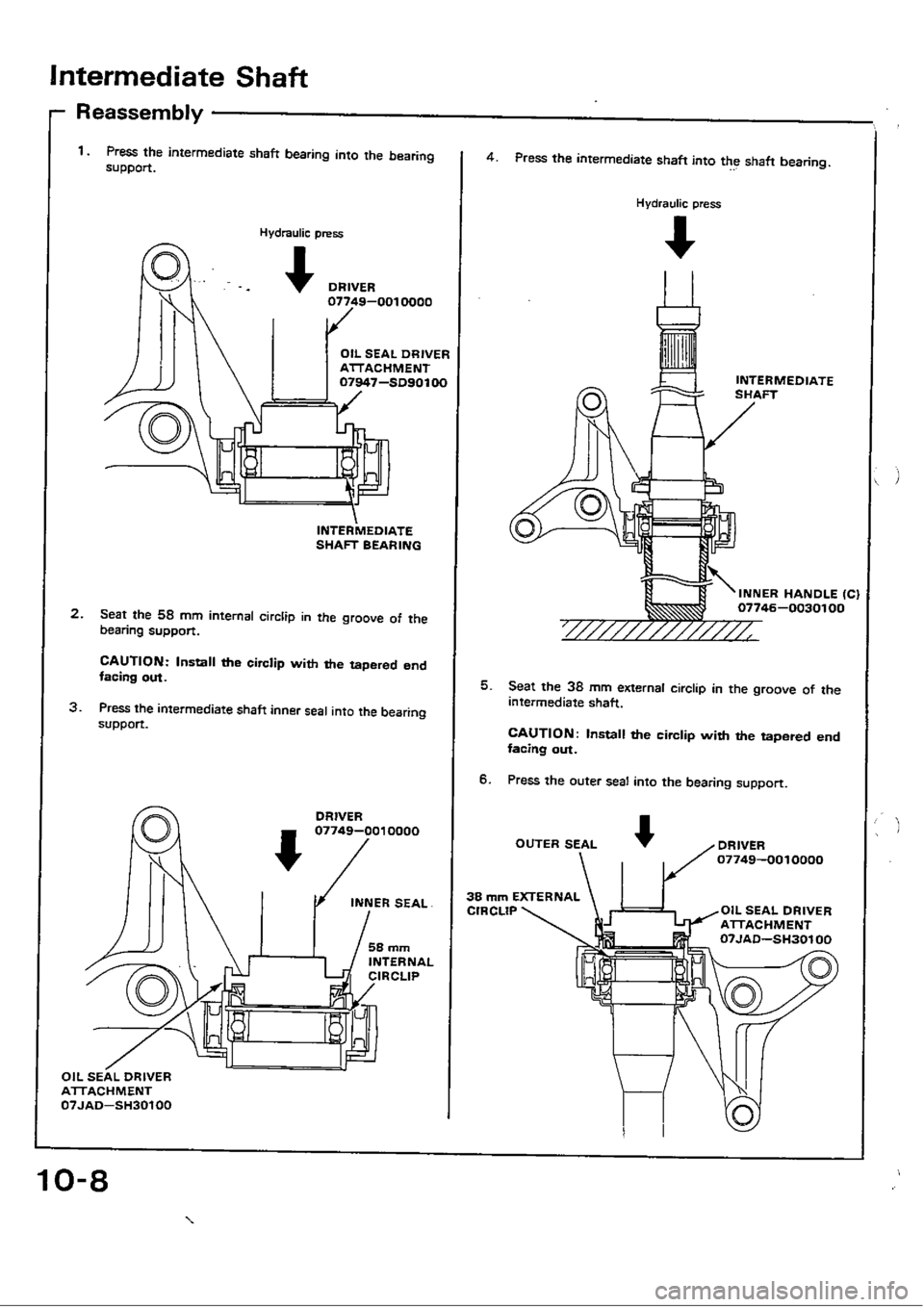 HONDA CIVIC 1990 4.G Workshop Manual 