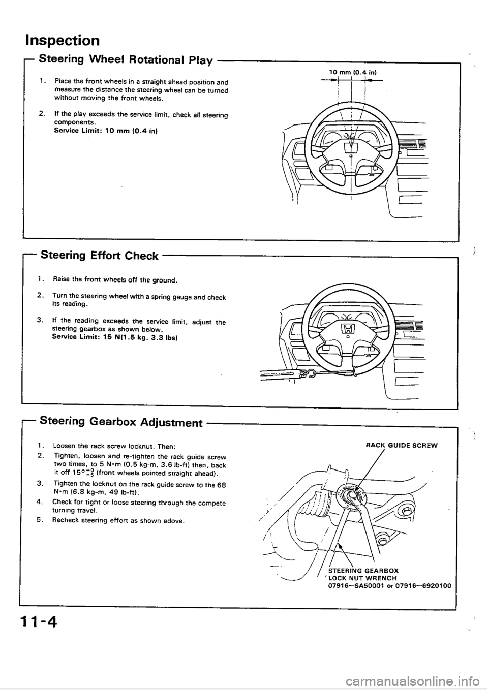 HONDA CIVIC 1990 4.G Workshop Manual 