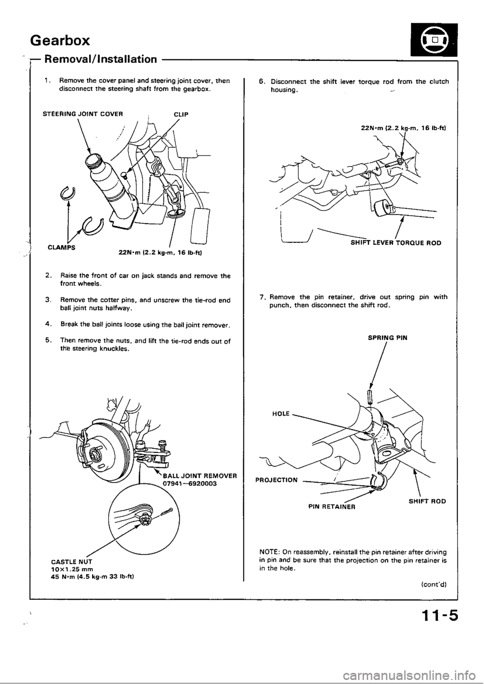 HONDA CIVIC 1990 4.G Workshop Manual 